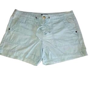 🔥GAP Sage Green‎ Drawstring Cotton Shorts Women's Size 8